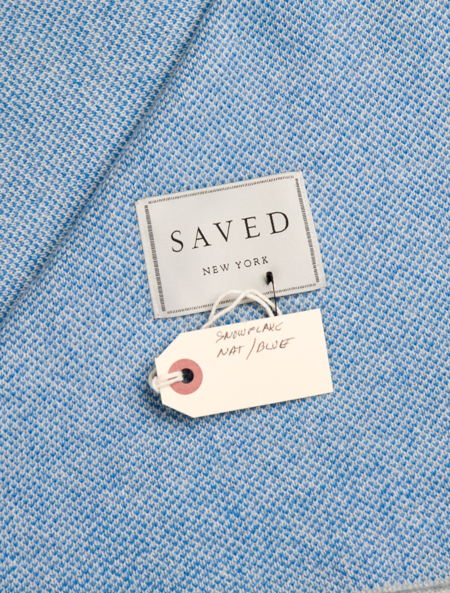 Saved NY Cashmere Snowflakes Throw Blanket